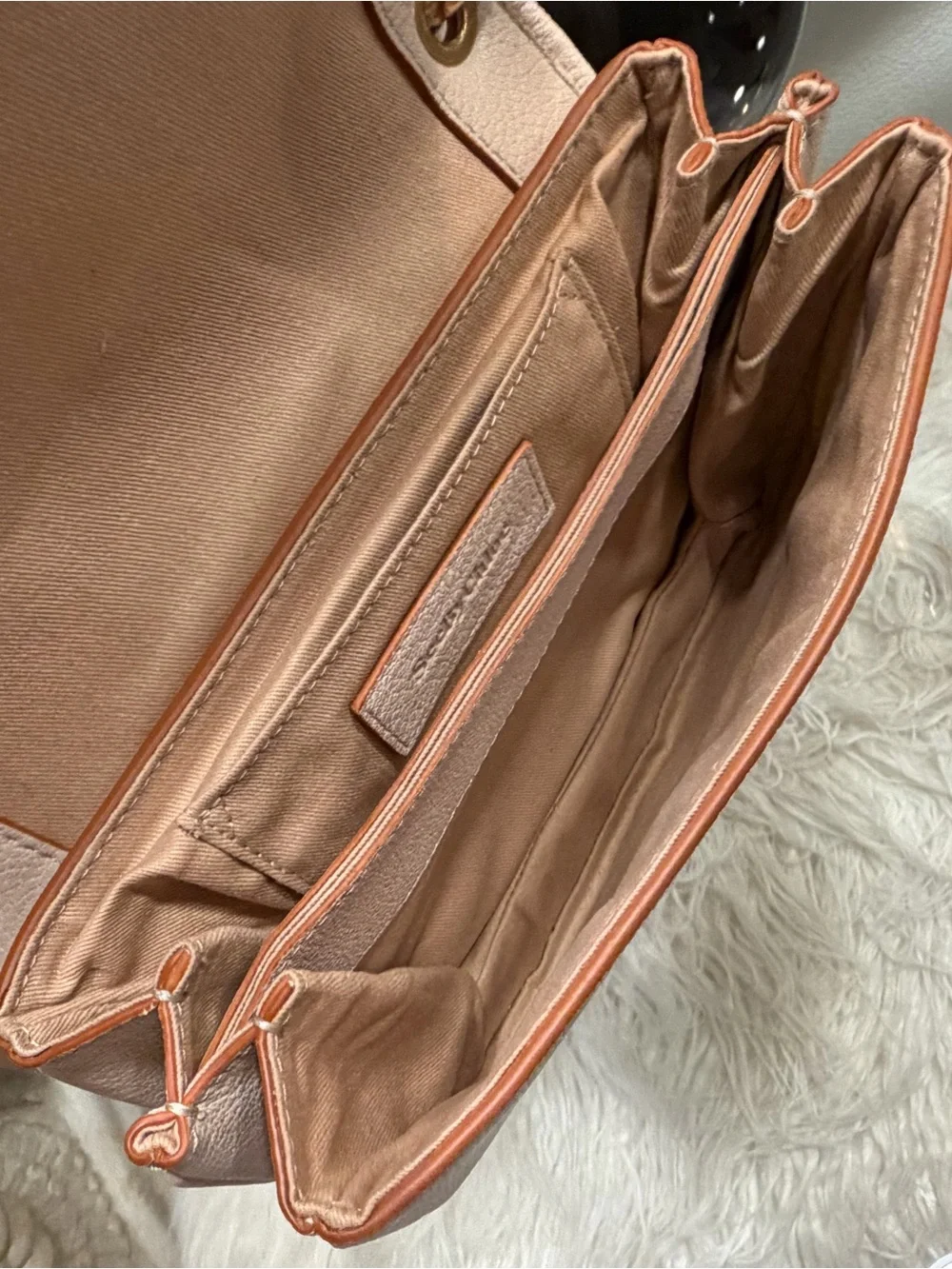 See by Chloe Plush Shearling Crossbody Bag - Cream
